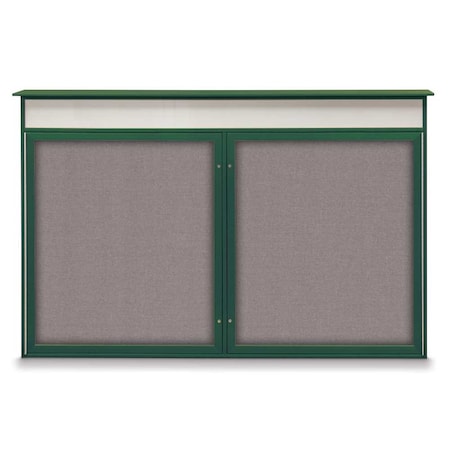United Visual Products Open Faced Traditional Corkboard, 96x48" UV647A-SATIN-RUBBER